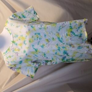 Pink Swoop Neck Tee SZ LG